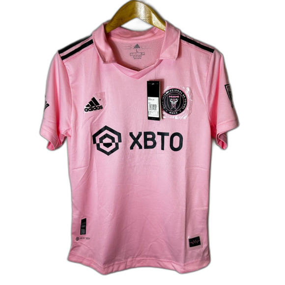 Adidas NWT Pink Black Accents Inter Miami CF #10 Messi Authentic SS Jersey Sz L - Picture 2 of 15